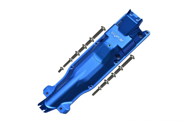 Traxxas E-Revo 2.0 VXL Brushless (86086-4) Aluminum 3D Skid Plate For Middle Of Chassis - 1 Set Blue