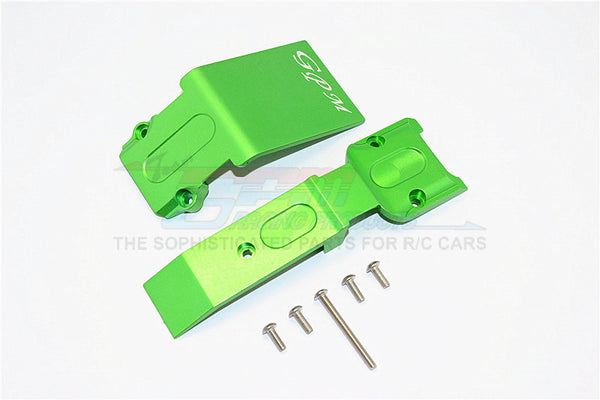 Traxxas E-Revo Brushless Edition Aluminum Front Skid Plate - 2Pcs Set Green