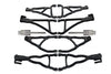 Traxxas E-Revo Brushless Edition Aluminum Front+Rear Upper & Lower Suspension Arm - 8Pcs Set Black