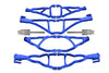 Traxxas E-Revo Brushless Edition Aluminum Front+Rear Upper & Lower Suspension Arm - 8Pcs Set Blue