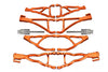 Traxxas E-Revo Brushless Edition Aluminum Front+Rear Upper & Lower Suspension Arm - 8Pcs Set Orange