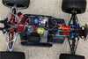 Traxxas E-Revo Brushless Edition Aluminum Front+Rear Upper & Lower Suspension Arm - 8Pcs Set Black