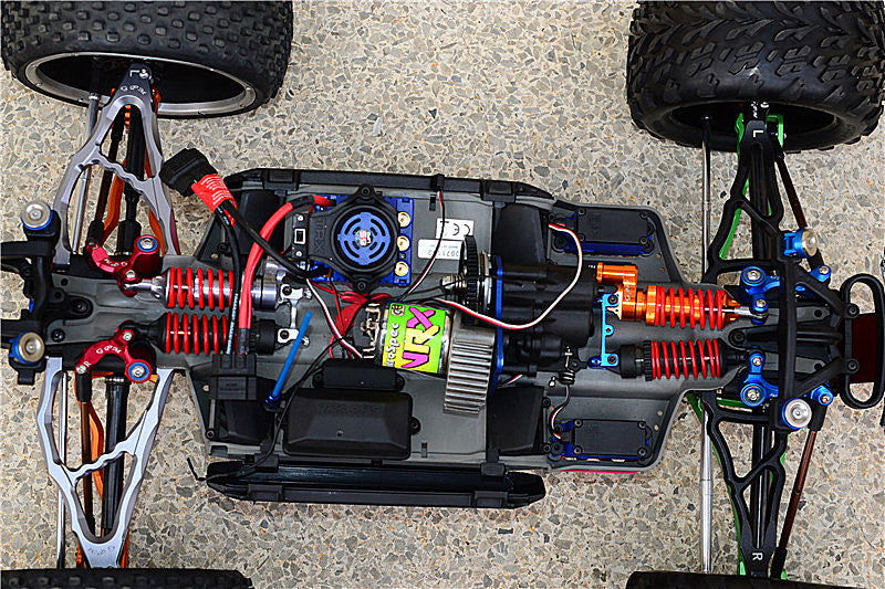 GPM ER013A-B - Paratia Posteriore In Alluminio Blu Per Traxxas E-Revo Brushless/VXL 2.0 (1 Set)