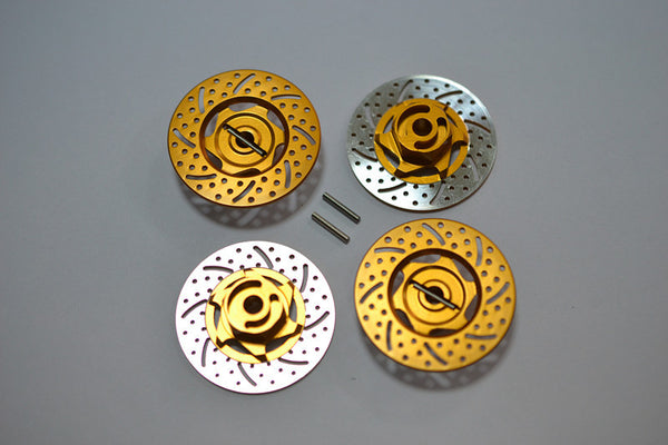 Traxxas 1/16 Mini E-Revo Aluminum Brake Disk Hex Adaptors - 4 Pcs Set Gold