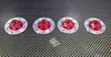Traxxas 1/16 Mini E-Revo Aluminum Brake Disk Hex Adaptors - 4 Pcs Set Red