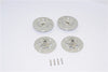 Traxxas 1/16 Mini E-Revo Aluminum Brake Disk Hex Adaptors - 4 Pcs Set Silver