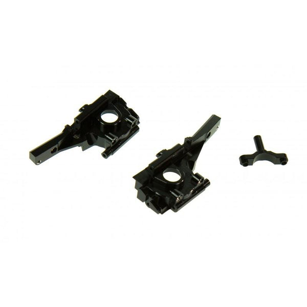 Traxxas 1/16 Mini E-Revo Aluminum Front Gear Box - 3Pc Set Black