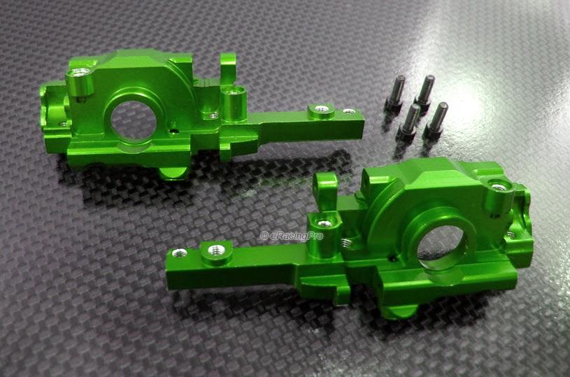 Traxxas 1/16 Mini E-Revo Aluminum Rear Gear Box - 2Pc Set Green