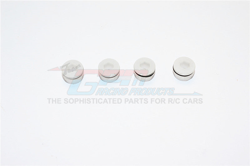 Traxxas 1/16 Mini E-Revo Delrin Collars With Sealing Rubber Washers For GPM Item#ERV021 - 4Pcs Set White