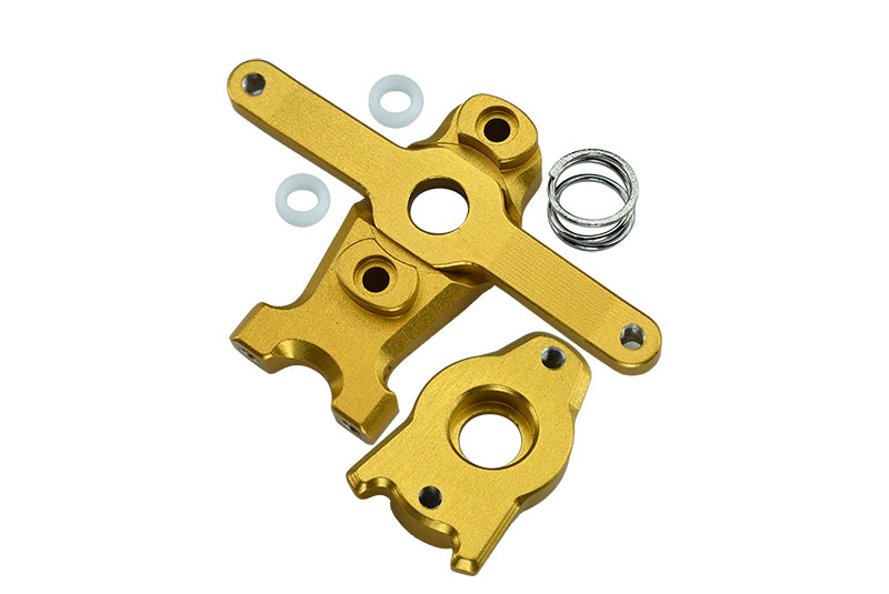 Aluminum Steering Assembly for Traxxas 1/16 Mini E-Revo, Mini Slash, Mini Rally, Mini Summit - 1 Set Gold