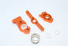Traxxas 1/16 Mini E-Revo, Mini Slash, Mini Summit Aluminum Steering Assembly - 3 Pcs Set Orange