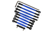 Traxxas 1/16 Mini E-Revo, Mini Summit Aluminum Completed Tie Rod - 9 Pcs Blue