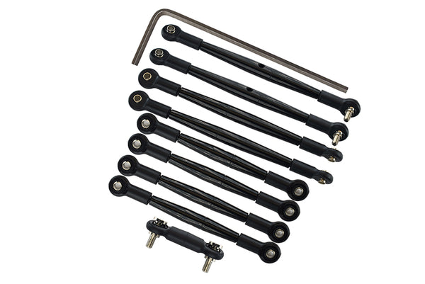 Traxxas 1/16 Mini E-Revo, Mini Summit Aluminum Completed Tie Rod - 9 Pcs Black
