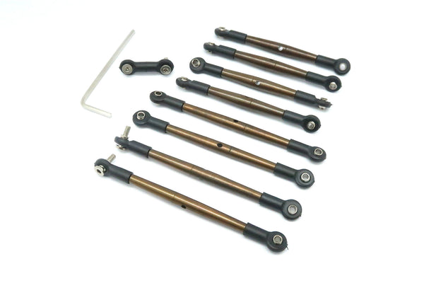 Traxxas 1/16 Mini E-Revo, Mini Summit Spring Steel Completed Tie Rod - 9 Pcs Set