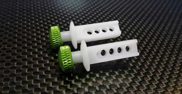 Traxxas 1/16 Mini E-Revo Aluminum Front Modified Body Post Mount With Delrin Body Posts - 1Set Green