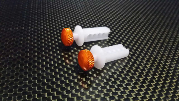 Traxxas 1/16 Mini E-Revo Aluminum Front Modified Body Post Mount With Delrin Body Posts - 1Set Orange