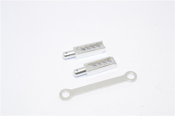 Traxxas 1/16 Mini E-Revo, Mini Slash Aluminum Rear Body Post With Mount - 3Pcs Silver