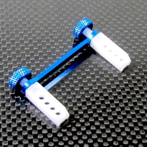 Traxxas 1/16 Mini E-Revo Aluminum Rear Modified Body Post Mount With Delrin Body Posts - 1Set Blue