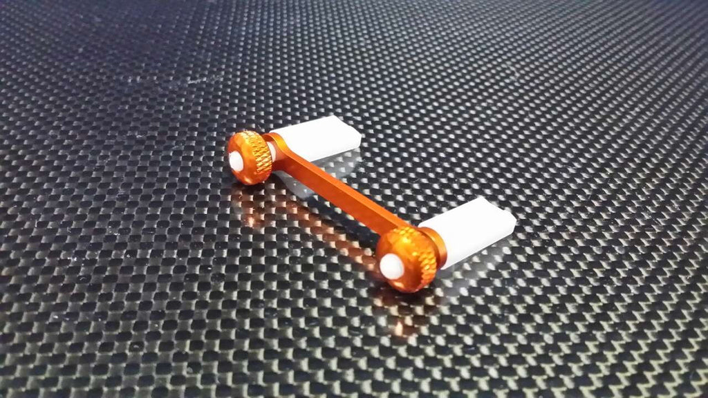 Traxxas 1/16 Mini E-Revo Aluminum Rear Modified Body Post Mount With Delrin Body Posts - 1Set Orange