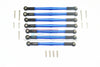 Element Enduro Sendero Trail Truck Upgrade Parts Aluminum Adjustable Upper & Lower Suspension Links - 7Pc Set Blue