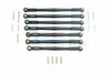 Element Enduro Sendero Trail Truck Upgrade Parts Aluminum Adjustable Upper & Lower Suspension Links - 7Pc Set Black