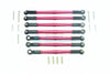 Element Enduro Sendero Trail Truck Upgrade Parts Aluminum Adjustable Upper & Lower Suspension Links - 7Pc Set Red