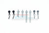 Element Enduro Sendero Trail Truck Upgrade Parts Aluminum Front + Rear Body Post - 8Pc Set Gray Silver
