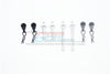 Element Enduro Sendero Trail Truck Upgrade Parts Aluminum Front + Rear Body Post - 8Pc Set Silver