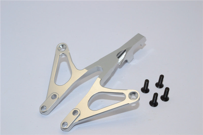 Axial EXO Aluminum Front Chassis Brace - 1Pc Silver