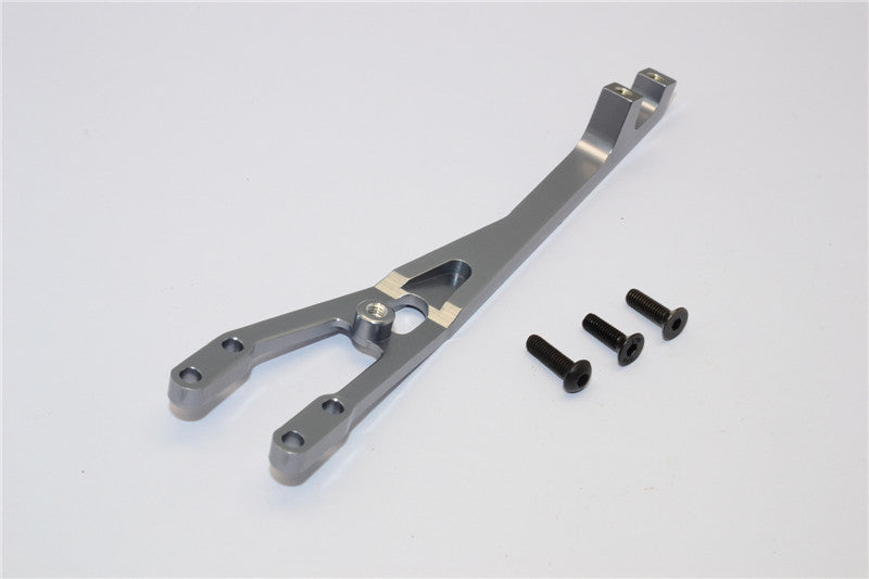 Axial EXO Aluminum Rear Chassis Brace - 1Pc Gray Silver