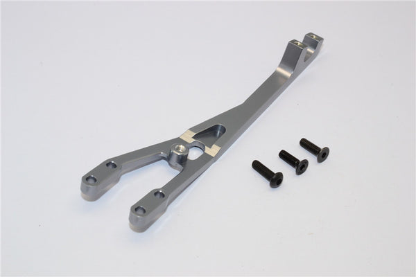 Axial EXO Aluminum Rear Chassis Brace - 1Pc Gray Silver