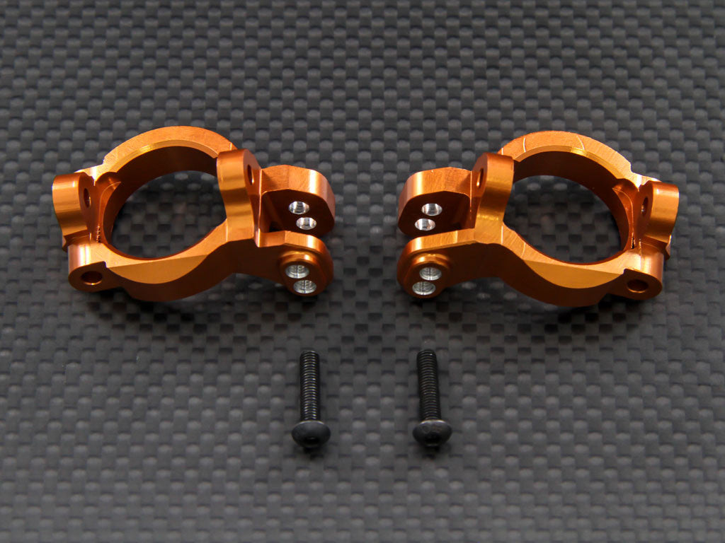 Axial EXO & Yeti Aluminum Front C-Hub - 1Pr Set Orange