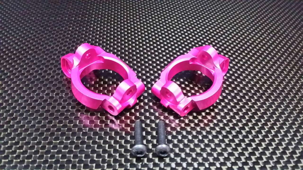 Axial EXO & Yeti Aluminum Front C-Hub - 1Pr Set Pink