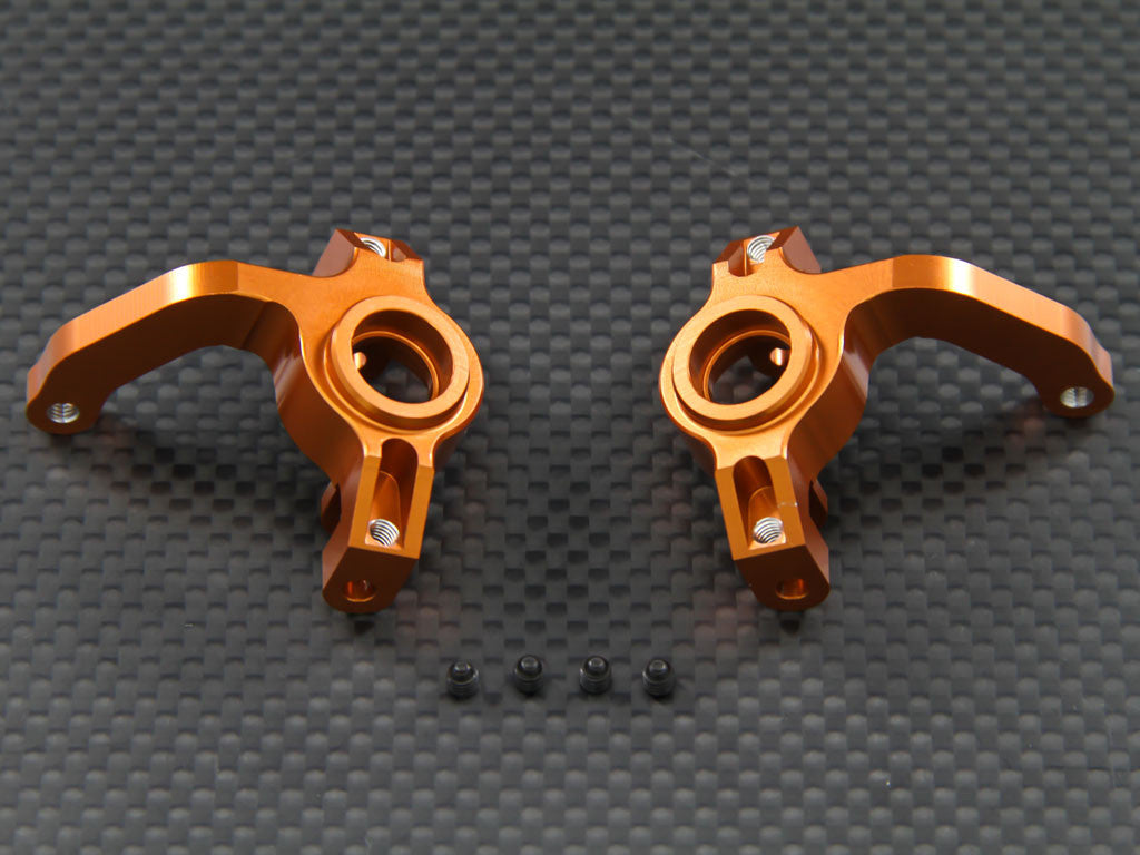 Axial EXO Aluminum Front Knuckle Arm - 1Pr Set Orange