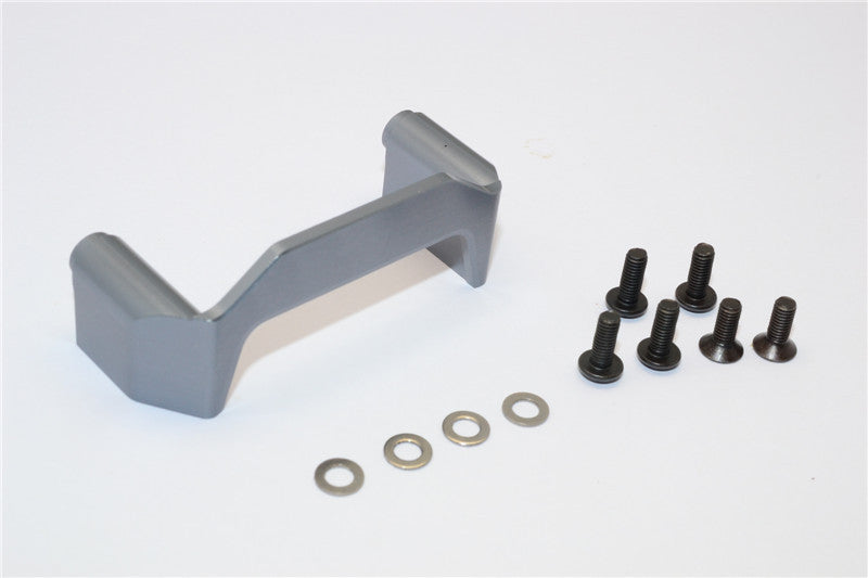 Axial EXO Aluminum Chassis Component Mounts - 1Pc Set Gray Silver