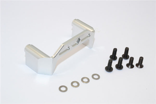 Axial EXO Aluminum Chassis Component Mounts - 1Pc Set Silver