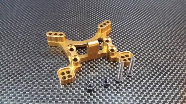Axial EXO Aluminum Front Shock Tower - 1Pc Set Golden Black