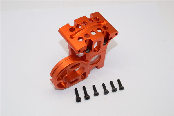 Axial EXO Aluminum Center Gear Box Mount - 1 Set Orange
