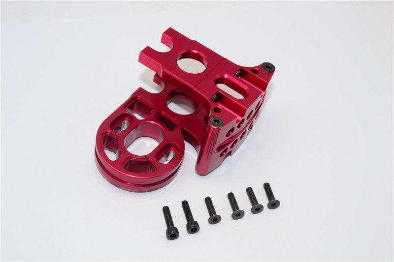 Axial EXO Aluminum Center Gear Box Mount - 1 Set Red