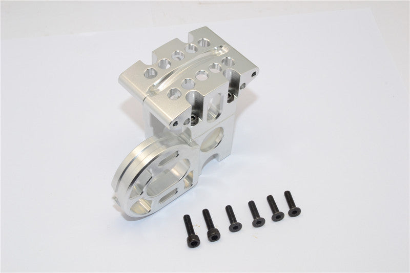 Axial EXO Aluminum Center Gear Box Mount - 1 Set Silver