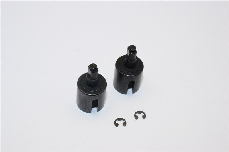 Axial EXO Steel Front/Rear Differential Input Shaft - 1Pr Black