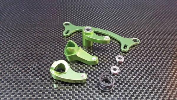 Axial EXO Aluminum Steering Assembly - 4Pcs Set Green
