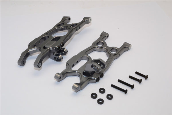 Axial EXO Aluminum Rear Lower Arm - 1Pr Set Gray Silver