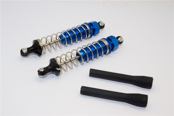 Axial EXO Aluminum Front Adjustable Spring Damper - 1Pr Set Blue
