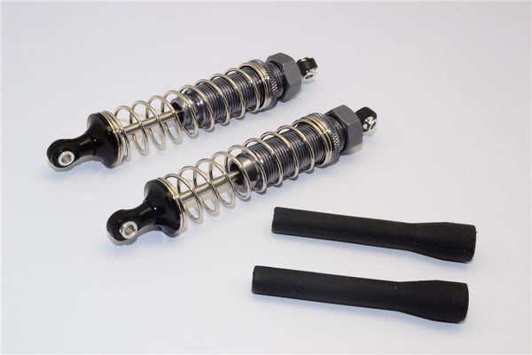 Axial EXO Aluminum Front Adjustable Spring Damper - 1Pr Set Gray Silver