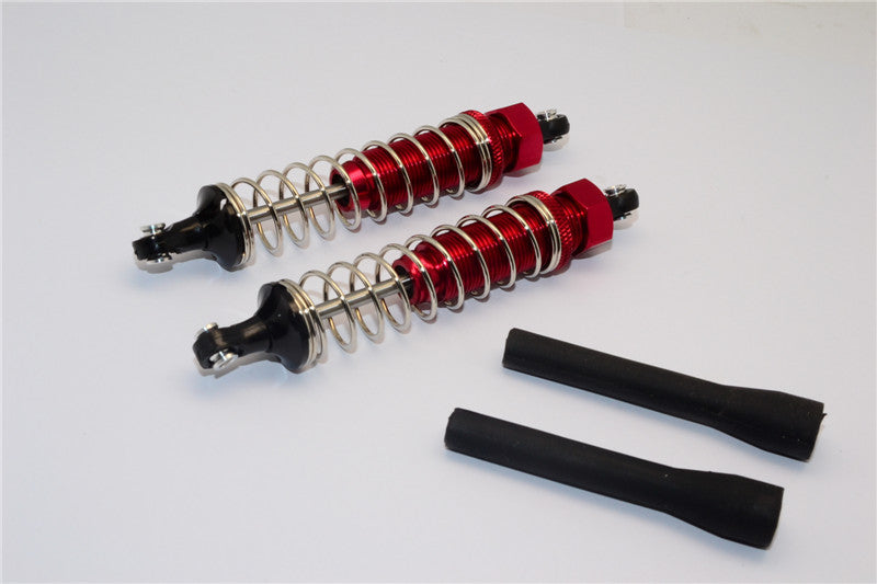 Axial EXO Aluminum Front Adjustable Spring Damper - 1Pr Set Red