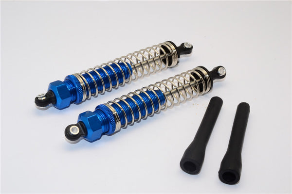 Axial EXO Aluminum Rear Adjustable Spring Damper - 1Pr Set Blue