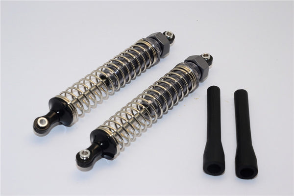 Axial EXO Aluminum Rear Adjustable Spring Damper - 1Pr Set Gray Silver