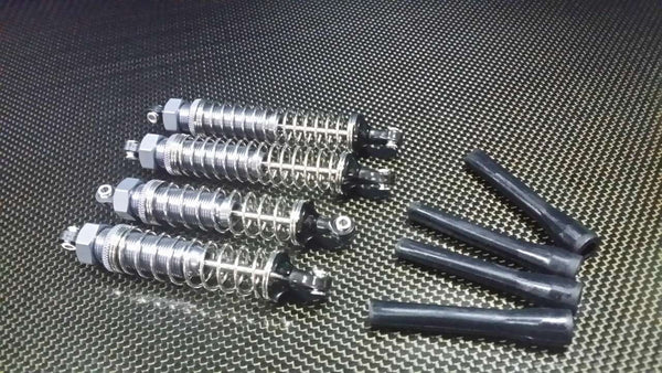 Axial EXO Aluminum Front + Rear Adjustable Spring Damper - 2Prs Set Gray Silver