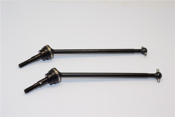 Axial EXO Steel#45 Rear CVD Universal Swing Shaft With Spring Steel Cup Joint - 1Pr Black